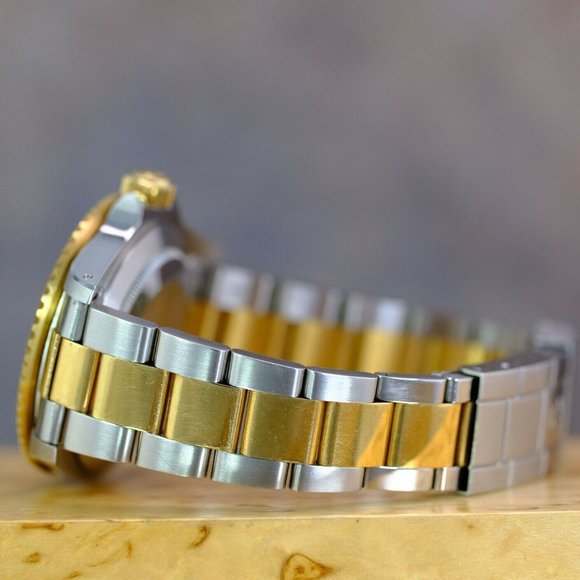 MEN'S ROLEX SUBMARINER 18K GOLD & STEEL BLUE DIAL 40MM W/ORIGINAL BOX & PAPERS - Picture 9 of 15